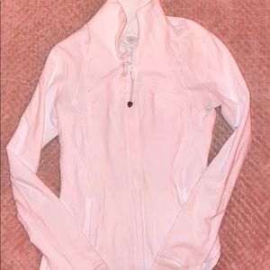 WHITE LULULEMON ZIP UP
